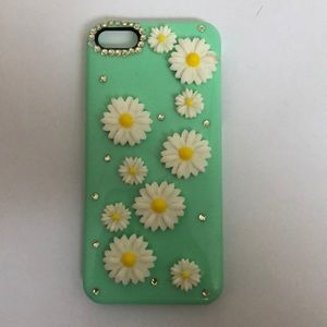 iPhone 5/5s/5c/5se Daisy Rhinestone Case